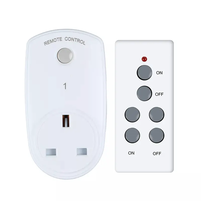 Kontrol Nirkabel Soket Remote Kontrol Jarak Jauh UK